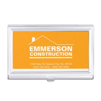 Classic Realtor-construction-handyman 2f Business Card Case by pixelholicBC at Zazzle