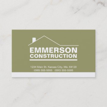 Classic Realtor-construction-handyman 2h Business Card by pixelholicBC at Zazzle