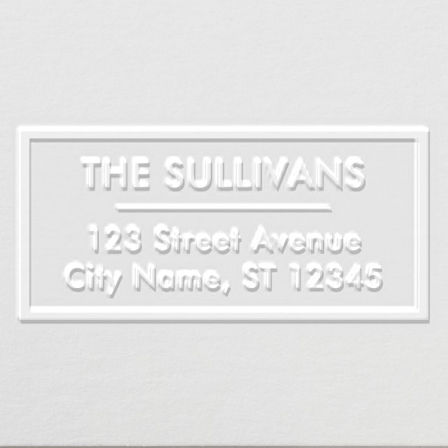 Classic Rectangle Return Address Embosser (Design)
