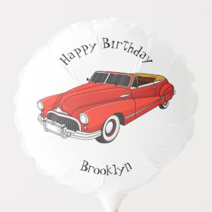 Classic red 1948 automobile balloon