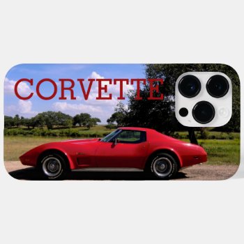 Classic Red 1975 Corvette Stingray Case-mate Iphone 14 Pro Max Case by photog4Jesus at Zazzle