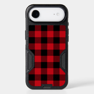 Classic Red and Black Buffalo Plaid iPhone 17 Air Case