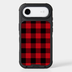 Classic Red and Black Buffalo Plaid iPhone 17 Air Case