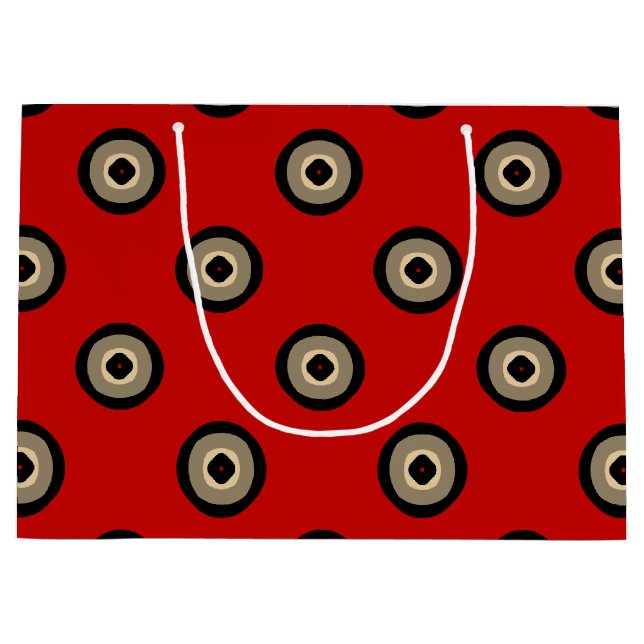 Classic Red and Black Large Gift Bag (Front)
