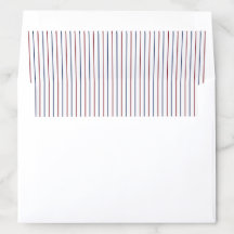Classic Red and Blue Pinstripes on White