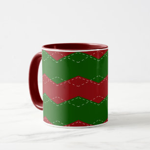 Classic red and green Christmas Mug