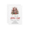 Classic red and green Santa Claus with reindeer 