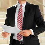 Classic Red and Navy Stripes Tie<br><div class="desc">Classic stripes design that can be easily personalized for a father's day gift,  wedding party gifts for your groomsmen,  corporate events,  etc</div>