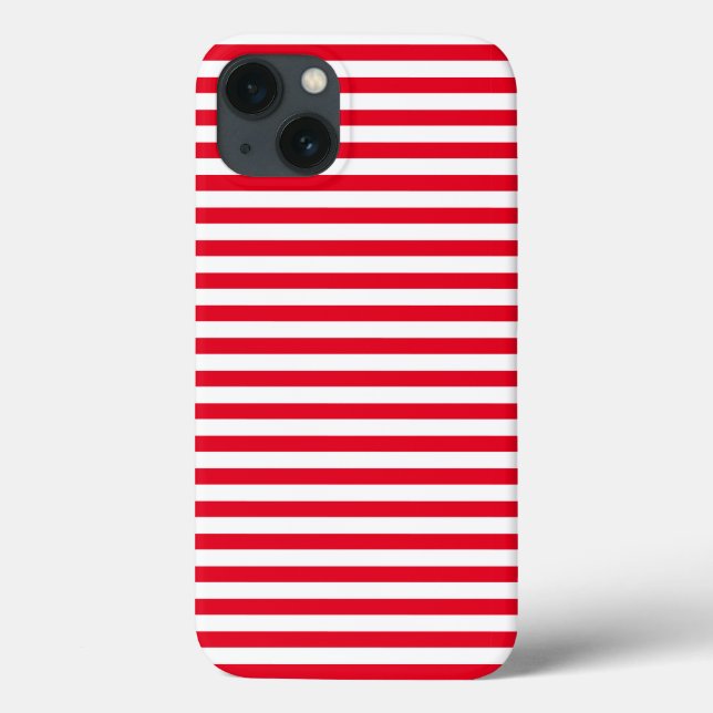 Classic Red and White Striped  Case-Mate iPhone Case (Back)