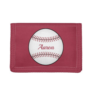 Classic Red Baseball Wallet Gift