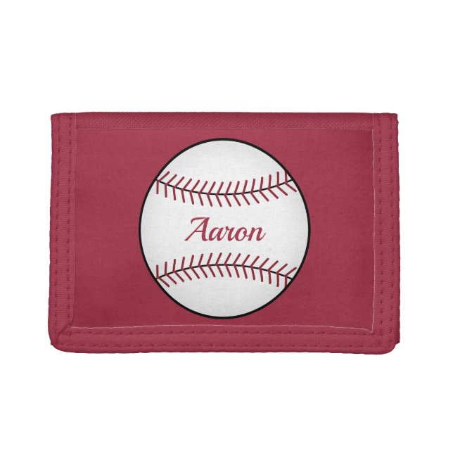 Classic Red Baseball Wallet Gift (Front)