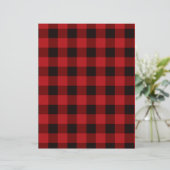 Classic red black plaid pattern (Standing Front)