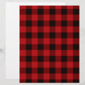 Classic red black plaid pattern (Front/Back)
