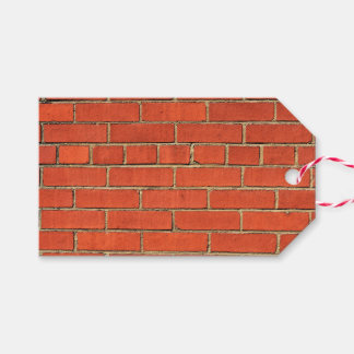 Classic Red Brick Wall Gift Tags