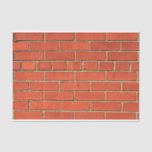 Classic Red Brick Wall Tissue Paper