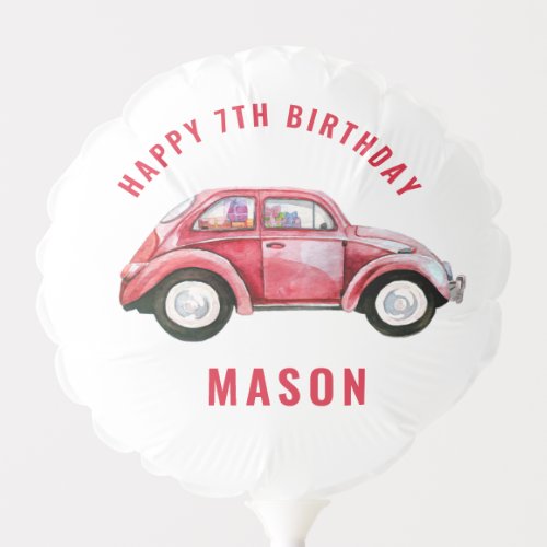 Classic Red Bug  Car Birthday Balloon