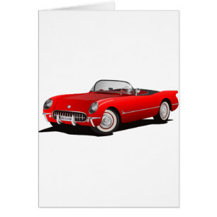 Classic Red Car Cards