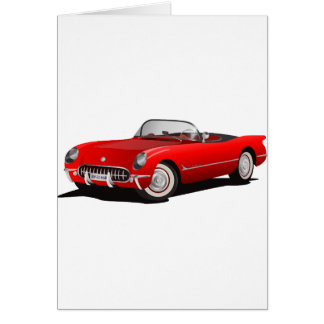 Classic Red Car Cards