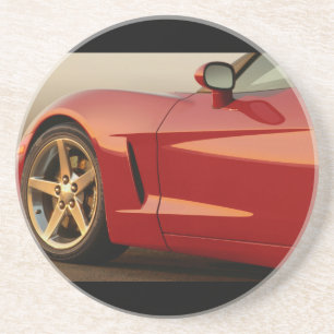 Classic Red Car Drink Coaster