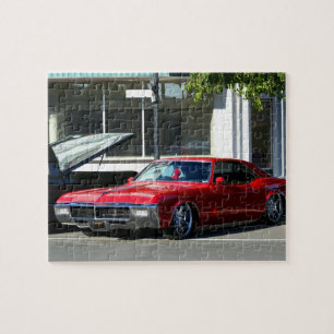 Classic red car jigsaw puzzle
