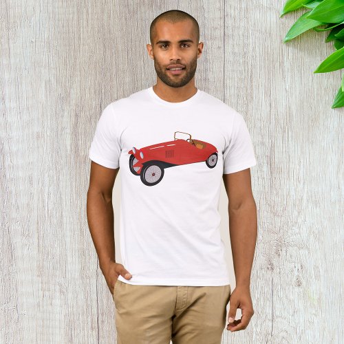 Classic Red Car Mens T_Shirt
