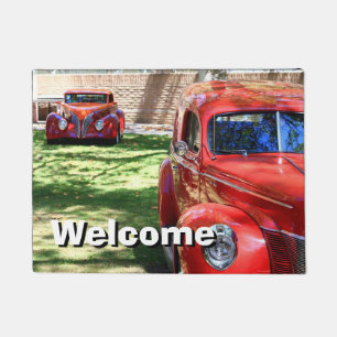 Classic Red cars Doormat