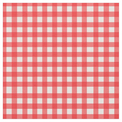 Classic Red Checked Gingham for Home Canning Lids Fabric