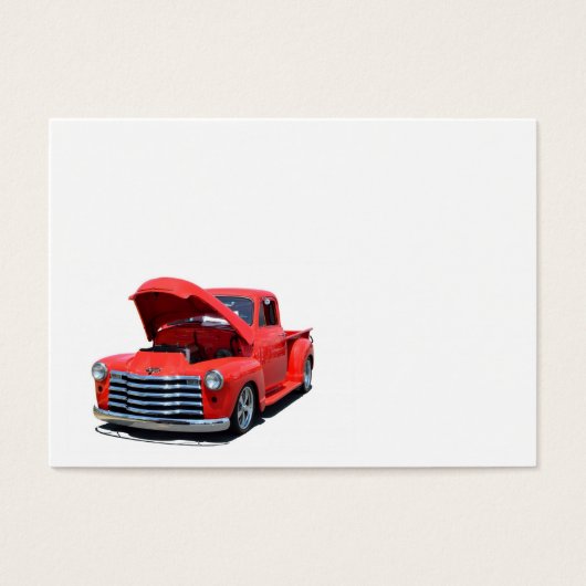 Classic Red Chevy Truck Customized (Front)