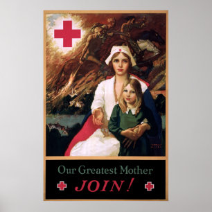 Classic Red Cross Poster