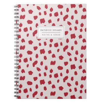 Classic Red Dalmatian Notebook by Low_Star_Studio at Zazzle