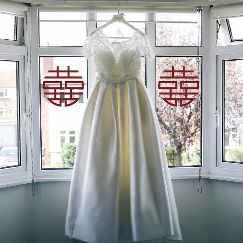 Classic Red Double Xi Chinese Wedding Window Cling