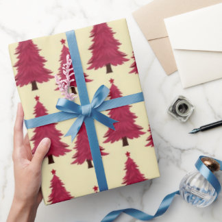 Classic Red Elegance Christmas Wrapping Paper