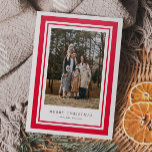 Classic Red Frame Christmas Photo Holiday Letterpress Photo Cards<br><div class="desc">Classic Red Frame Christmas Photo Holiday Letterpress Photo Cards. Click the personalize button to customize this design with your photos and text.</div>