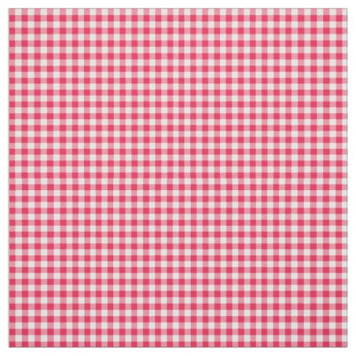 Classic Red Gingham Country Pattern Fabric