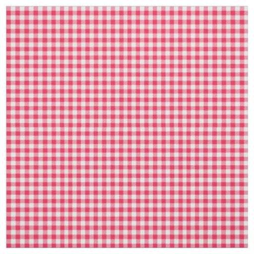 Classic Red Gingham Country Pattern Fabric