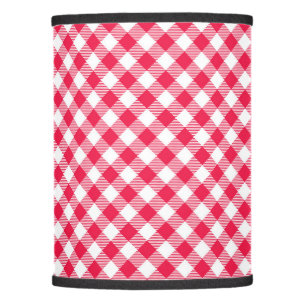 Classic Red Gingham Country Pattern Lamp Shade