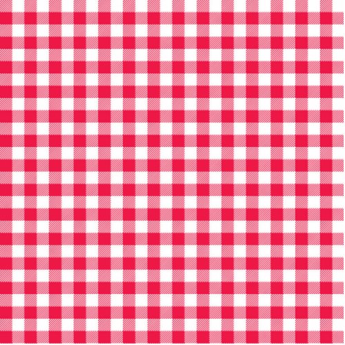 Classic Red Gingham Country Pattern Statuette