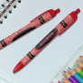 Classic Red Glitter Crayon Custom Name Push Pen