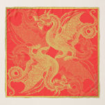 Classic Red Gold Dragon  Scarf<br><div class="desc">The Chic Golden Dragon,  It is a graphic metaphor created for You.

You can personalize the text with Your Name or Your Customer Name or any phrase that Inspires You.</div>