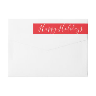 Classic Red Holiday Return Address Labels