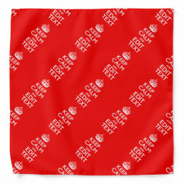 Classic Red KEEP CALM AND Your Text for Cool Gift Bandana