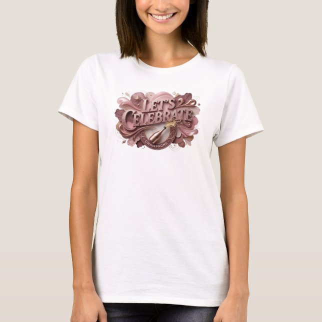 Classic Red LET'S CELEBRATE Tee (Front)
