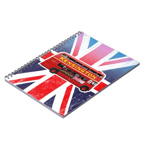 Classic Red London Double_Decker Bus Notebook