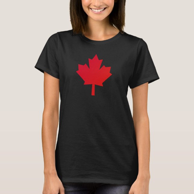 Classic Red Maple Leaf Canada  T-Shirt (Front)