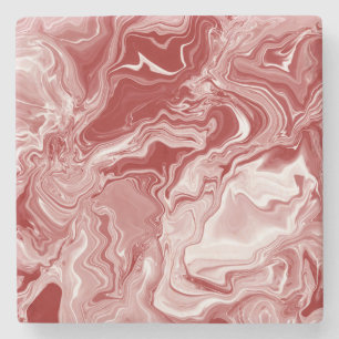 Classic Red Marble Stone Coaster
