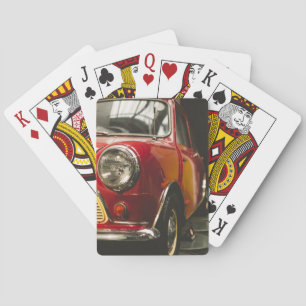 Classic Red Mini Car Poker Cards