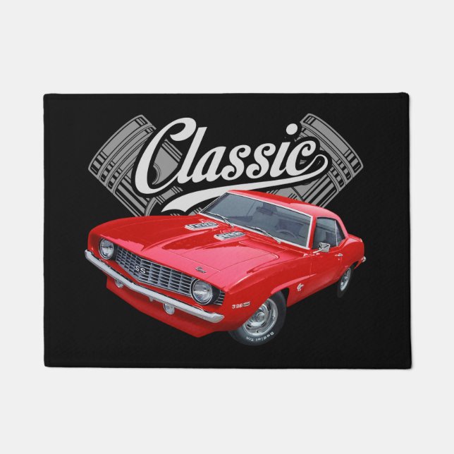 Classic Red Muscle Doormat (Front)