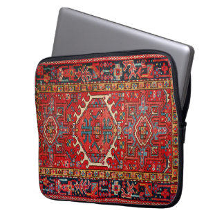 Classic Red Oriental Persian Rug Laptop Sleeve