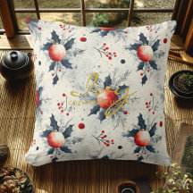 Classic Red Ornaments & Holly – Elegant Christmas