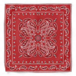 Classic Red Paisley  Bandana